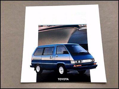 #ad 1987 Toyota Passenger Van 12 page Original Car Sales Brochure Catalog $19.16