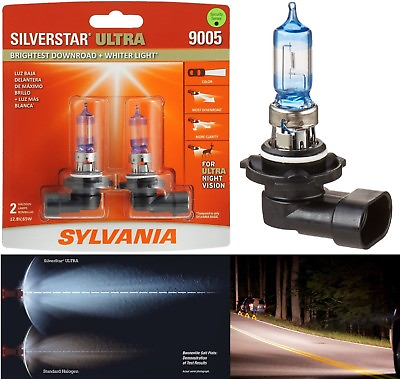 #ad Sylvania SilverStar Ultra 9005 HB3 65W Two Bulbs Head Light Hi Beam Upgrade Lamp $44.75
