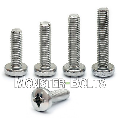 #ad M2 Stainless Steel Phillips Pan Head Machine Screws DIN 7985A Metric A2 18 8 $4.74