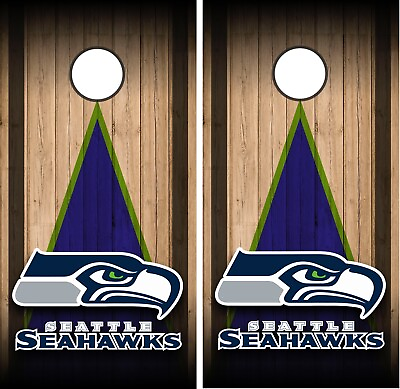 #ad Seattle Seahawks Wrap Skin Board Cornhole NFL Sports Vinyl Decal Decor NF19 $69.99