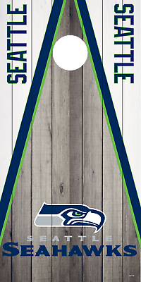 #ad Corn Hole Board Wrap Skin Seattle Seahawks Cornhole D3 $44.99