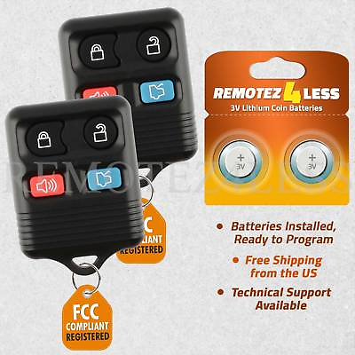 #ad #ad 2 For 2000 2001 2002 2003 2004 Ford Mustang Keyless Entry Remote Car Key Fob $6.95
