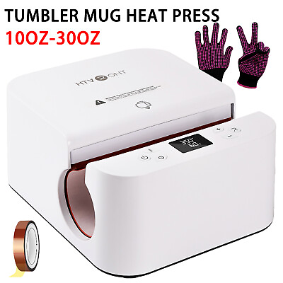 #ad HTVRONT Automatic Tumbler Heat Press Machine 10 30 oz Mug Sublimation Printing $167.65