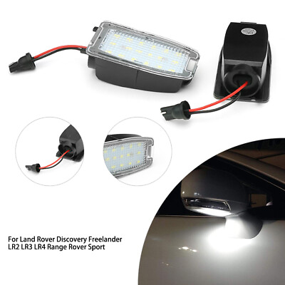 #ad Car LED Lights Side Mirror Puddle Lamps Fit Land Rover Range LR4 Freelander 2Pcs $14.03