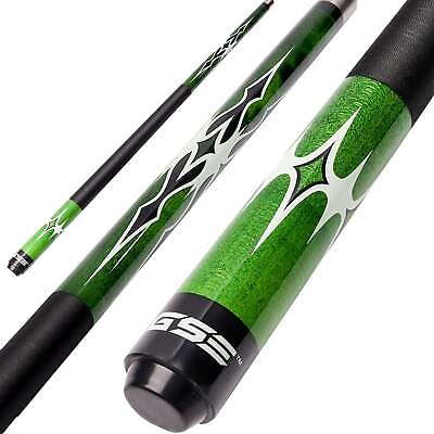 #ad GSE 58quot; Green 2 Piece Canadian Maple Pool Cue Stick 18oz 21oz Available $39.98