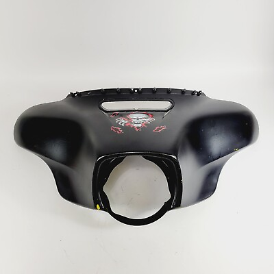 #ad Genuine 14 23 Harley Touring Street Glide OEM Front Outer Bat Wing Fairing Black $95.96