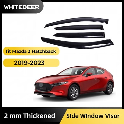 #ad Fits Mazda 3 Hatchback 2019 2023 Side Window Visor Sun Rain Deflector Guard $35.99