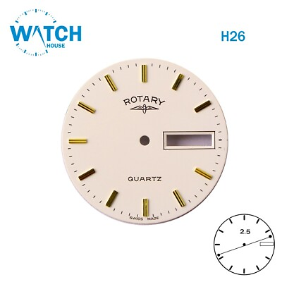 #ad ROTARY Original Swiss Watch Dial Size 28.48MM #H26# $16.04