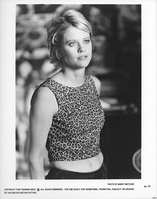 #ad Meg Ryan sexy in leopard skin top 1997 8x10 photo original $14.99