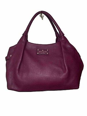 #ad Gorgeous Kate Spade Saffiano Bag Purse Plum Purple $39.99