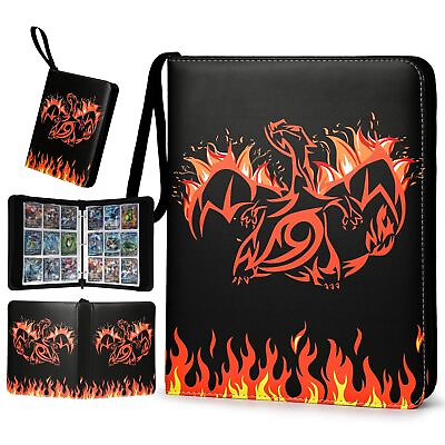 #ad 900 Pockets Card Binder with Sleeves Trading Cards Holder Yugioh Card Stora... $29.34