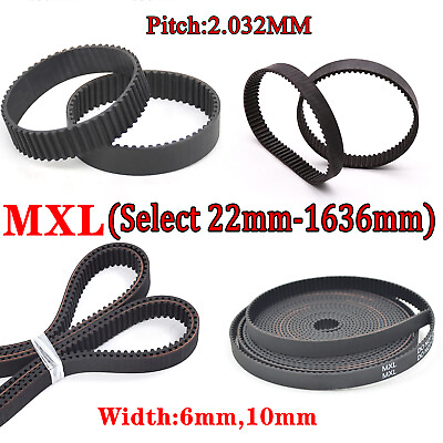#ad Timing Belt MXL Drive Belt Synchronous Belt Belts Closed Timing Belt Width 6mm $8.06