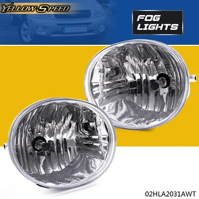 #ad Fit For 2004 2005 Toyota RAV4 Factory Fit Fog Light Bumper Kit Clear Lens Pair $21.89