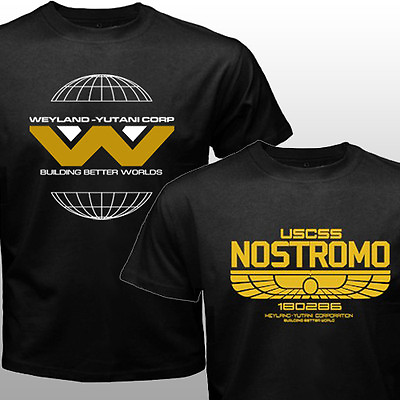 #ad New Ridley Scot Classic Alien movie Weyland Yutani USCSS Nostromo T shirt $21.99