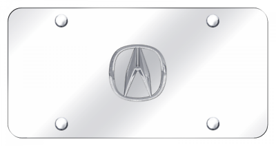#ad #ad New Acura 3D Chrome Logo on Mirror Chrome License Plate Official Licensed $39.95