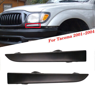 #ad Set For Toyota Tacoma 2001 2004 Front Bumper Grille Headlight Filler Trim Panels $9.89