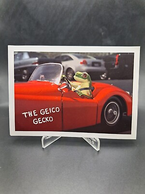 #ad Very Rare 2002 Postcard The Geico Gecko Driving Car Promo Commercial Rookie Card $36.00