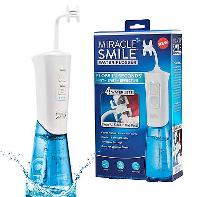 #ad Miracle Smile Water Flosser Portable Dental Rechargeable Water Flosser $32.47