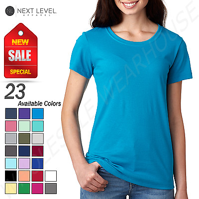 #ad NEW Next Level Ladies Light Weight Crewneck Ideal T Shirt M N1510 $4.84