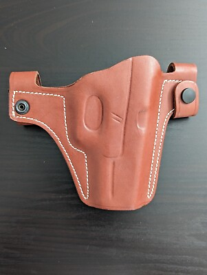 #ad Glock 17 Glock 22 Brown Leather Snap Holster $40.00