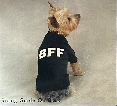 #ad East Side Collection Dog BFF T Shirt Sz x small Pull Over Teacup Size Dog NEW $6.75