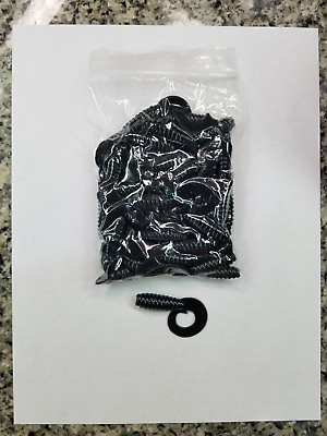#ad 50 Pack 2quot; Black Curly Tail Grub. Unbranded. Bass Crappie Read Description $7.99