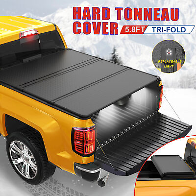 #ad 5.8FT Hard Tonneau Cover Truck Bed For 2019 2024 Chevy Silverado GMC Sierra 1500 $392.79