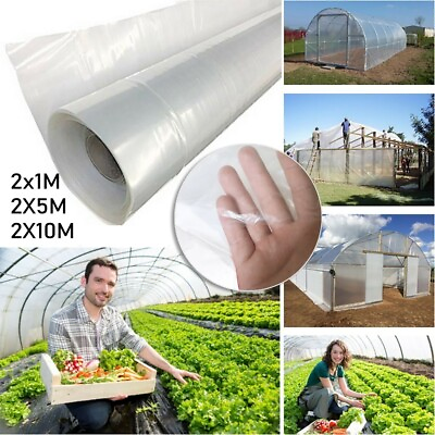 #ad Poly Tunnel Garden Greenhouse Grow Protect Plants House Cover 2*1m 2*5m 2*10m $45.07