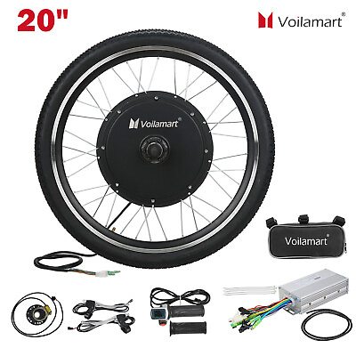 #ad Voilamart 20#x27;#x27; 48V Electric Bicycle Front Wheel Ebike Motor Conversion Kit 1000W $198.89