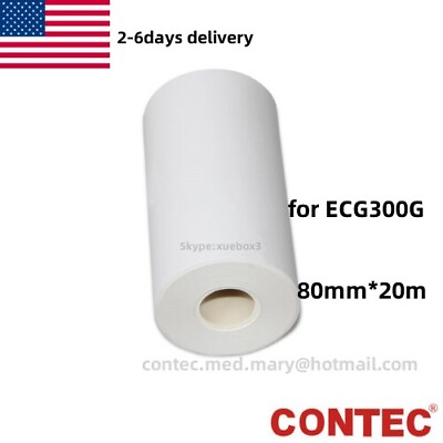 #ad 80MM*20M Thermal Printer paper for ECG EKG monitor Electrocardiograph E3 or E3M $8.99