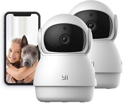 #ad #ad YI 2PC Pan tilt Dome Guard Indoor Wireless Security IP Camera Baby Dog Cat 2.4G $27.92