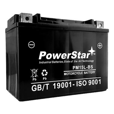#ad PowerStar YTX15L BS replaces BikeMaster MS12 15L BS $69.85
