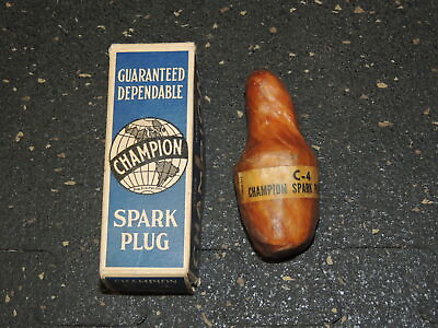 #ad Nice Rare Champion Spark Plug C 4 Sealed in Paper amp; Wax $99.99