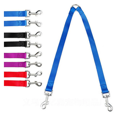#ad Dual Double Dog Leash Coupler Heavy Duty For Two Dogs Walking Leash $8.00