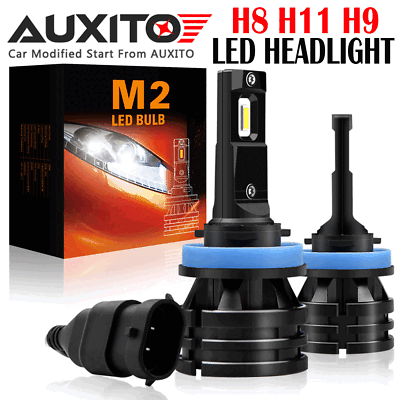 #ad AUXITO 2X 20000LM White H11 H8 H9 LED Headlight Light Kit Low Beam Bulb M2 $25.99