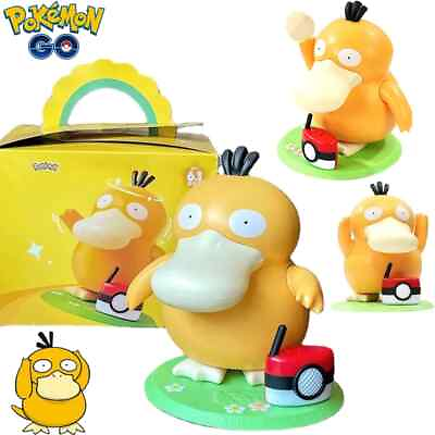 #ad 2023 Dancing Psyduck toy Duck square dance music box Action Figure Gift $17.69