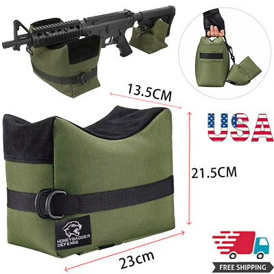#ad Shooting Hunting Range Sand Bag Combo Set Rifle Gun Bench Rest Stand Front amp;Rear $9.95