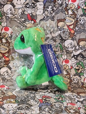 #ad Geico Gecko Plush Stuffed Animal Lizard 5quot; Geico Insurance New with Tags $15.99