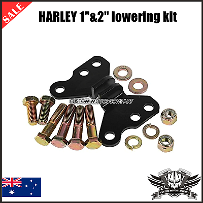 #ad Rear Adjustable Lowering Kit 1quot; 2quot; Lower Harley Touring Electra Glide 1993 2001 AU $59.39