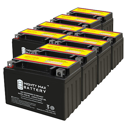 #ad Mighty Max YTX9 BS 12V 8AH Battery Replaces Honda 750 VFR750R RC30 90 8 Pack $209.99