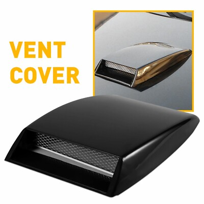 #ad Universal Car Decorative Air Flow Intake Scoop Bonnet Simulation Vent Cover Hood $13.99