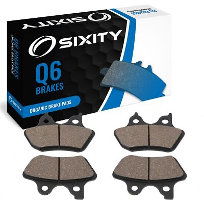 #ad Sixity Organic Brake Pads FA400 FA400 Front Rear Replacement Kit Full db $17.65