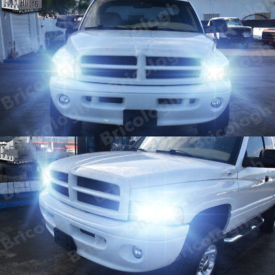 #ad 9004 4 Sides LED Headlight for Dodge RAM 1500 2500 3500 1994 2001 High Low Beam $18.99