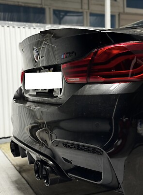 #ad ✅ Genuine OEM 15 20 BMW F82 M4 Rear Carbon Fiber M PERFORMANCE Trunk Spoiler Lip $299.00