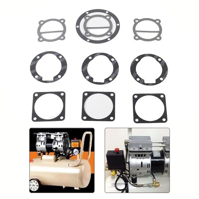 #ad Air Compressor Cylinder Head Base Valve Plate Gaskets Washers Kit For Power Tool $10.09