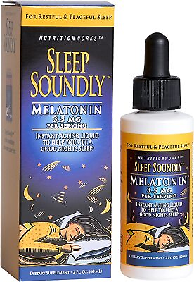 #ad Sleep Soundly Liquid Melatonin 2 Ounce Bottle $9.49