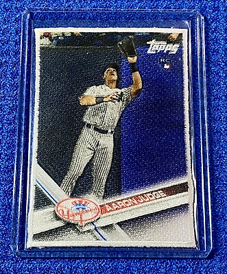 #ad #ad SSP Rare NY Yankees Rookie AARON JUDGE 2021 Cloth Patch RP of 2017 Topps Ser1 RC $99.99