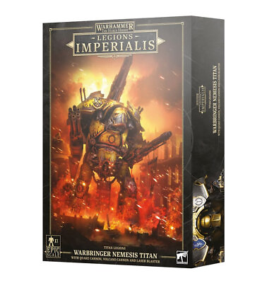 #ad Legions Imperialis: Warbringer Nemesis Titan w Quake Cannon Warhammer 30K 5 18 $85.00