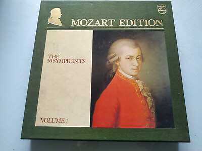 #ad The Mozart 50 Symphonies 1978 Philips Box 16 X LP Libretto 12 quot; vinyl VG VG $127.15