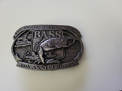 #ad Bass Anglers Belt Buckle 1997 $19.00